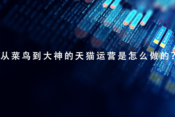 从菜鸟到大神的天猫运营是怎么做的？