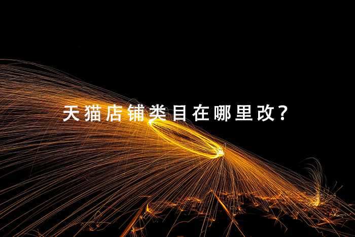 天猫店铺类目在哪里改？