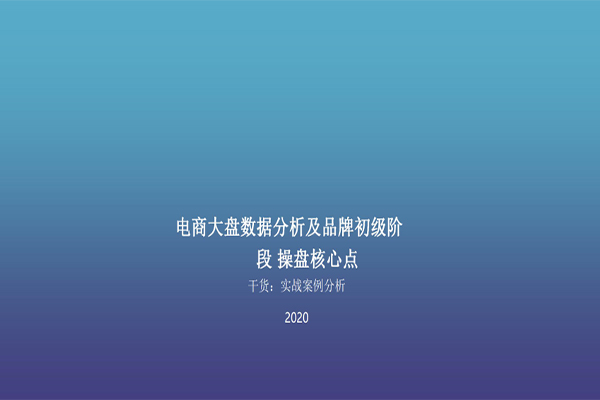 新锐品牌如何操作电商？