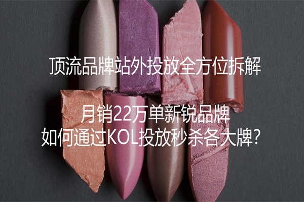 月销22万单美妆爆品案例分析