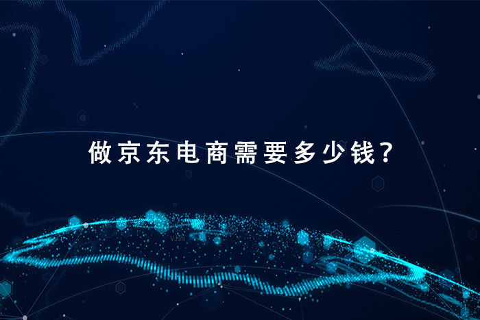 做京东电商需要多少钱？