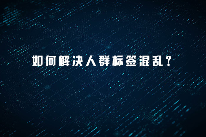 如何解决人群标签混乱？