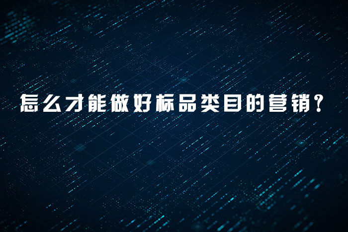 怎么才能做好标品类目的营销？