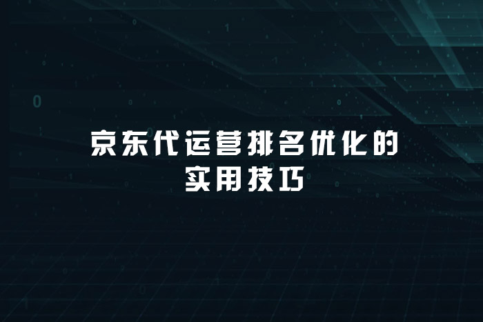 京东代运营排名优化的实用技巧