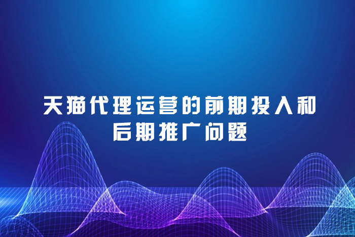 天猫代理运营的前期投入和后期推广问题