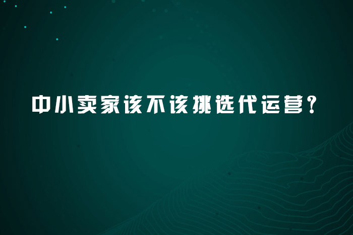 中小卖家该不该挑选代运营？